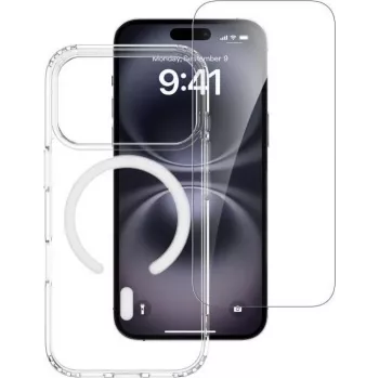 4smarts 360 prémium védőszett Apple iPhone 18 Pro / 17 Pro MagSafe készülékhez, átlátszó