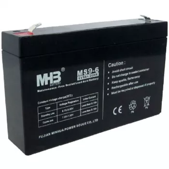 PowerWalker akkumulátor MHB MS9-6 6V 9Ah zárt ólom-sav akkumulátor UPS rendszerekhez