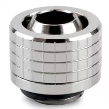 Thermal Grizzly DeltaMate tömlőcsatlakozó, sárgaréz - fényes nikkel, ST13 (13 mm külső átmérő, G1/4 inch)