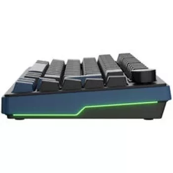 Ducky OK-M 75 mechanikus gamer billentyűzet, 75%-os elrendezés, hot-swappable, RGB, ANSI, KTT Wine Red kapcsolók