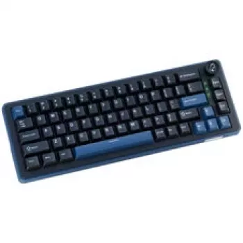 Ducky OK-M 65 mechanikus gamer billentyűzet, 65% formátum, Hot-Swappable, RGB háttérvilágítás, ANSI-elrendezés, KTT Baby Blue kapcsolók