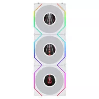 Lian Li UNI FAN TL120 LCD FLEX Wireless ARGB Reverse 3-as csomag fehér 120mm házventilátor