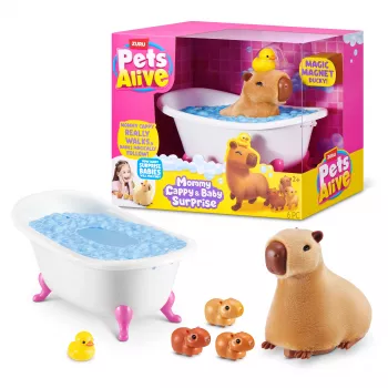 ZURU Pets Alive Mommy Capybara and Baby Surprise interaktív játék
