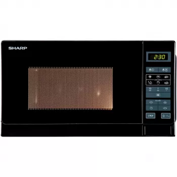 Sharp R-242(BK)W Solo mikrohullámú sütő – 20 liter – 800 W – fekete