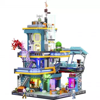 LUMIBRICKS Cyberpunk Neoncity – Apartment 1000 darabos kirakó