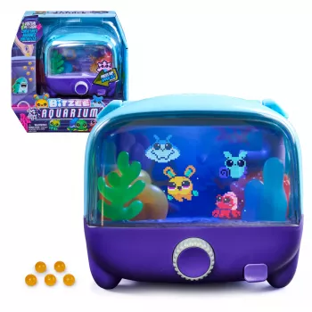 Bitzee Aquarium interaktív digitális kisállat játék 20+ virtuális kisállattal, érintés- és mozgásvezérlés, lila/rózsaszín