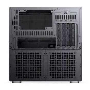 Jonsbo N6 NAS kockaház, Micro-ATX, acél/mesh, fekete