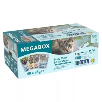 BOZITA macskatáp tasak szószban megabox 48x85g