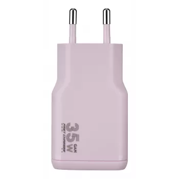 TUCANO ONE POWER KIT 35W GaN töltő 60W USB-C kábellel, rózsaszín