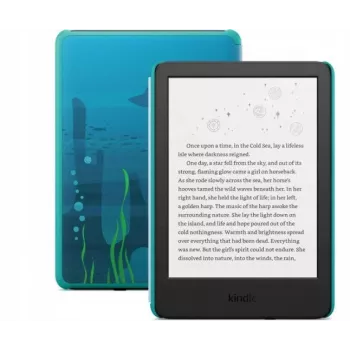 Amazon Kindle Kids 6 inch 16GB e-olvasó Ocean Explorer védőtokkal és 1 év Amazon Kids+-szal