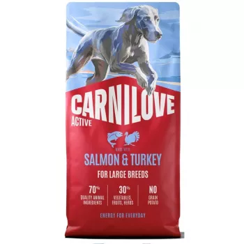 CAV CARNILOVE ACTIVE DOG LAZAC & PULYKA FELNŐTT KUTYÁK NAGY TESTŰ FAJTÁK 12kg