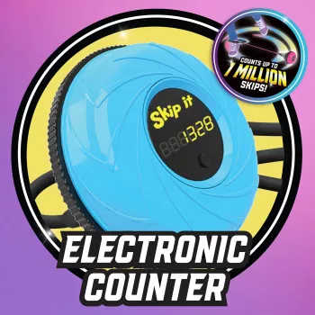 Just Play Skip It Deluxe Petrol - ugrókötelező játék számlálóval és villogó fényekkel gyerekeknek 6 éves kortól