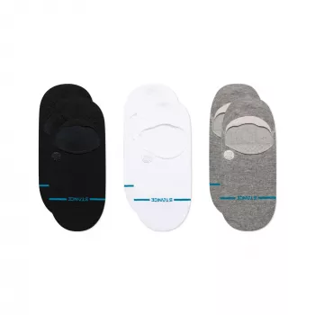 Stance Icon No-Show zokni 3 darabos csomag - Többszínű