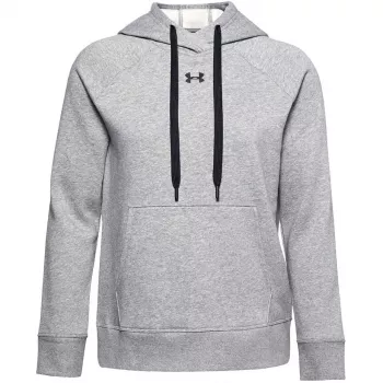 Under Armour női Rival Fleece kapucnis pulóver Mod szürke/fehér