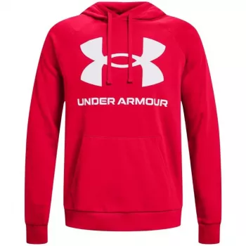 Under Armour férfi Rival Fleece Big Logo kapucnis pulóver piros