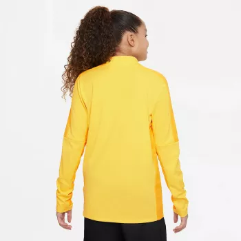 Nike Kids' Dri-FIT Academy 23 edzőpóló rövid cipzárral Opti sárga/fekete L