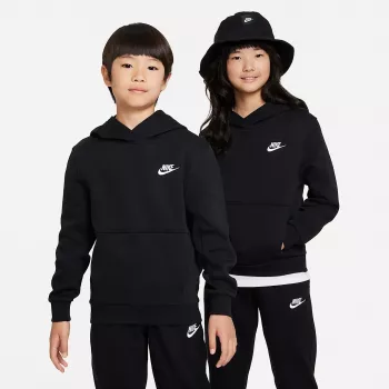 Nike Sportswear Club Fleece teljes cipzáras kapucnis pulóver gyerek fekete FD3000 010 M