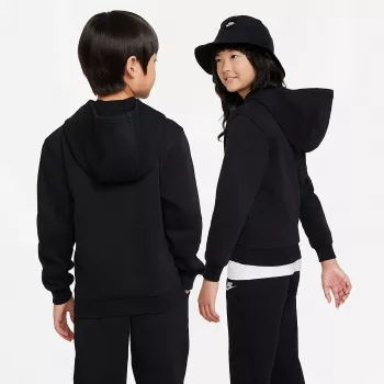 Nike Sportswear Club Fleece teljes cipzáras kapucnis pulóver gyerek fekete FD3000 010 M