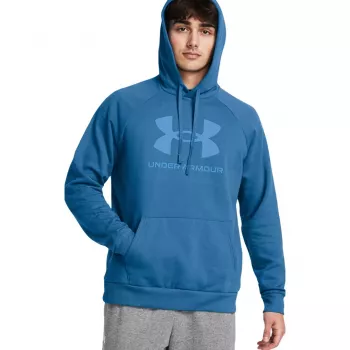 Under Armour Rival Fleece Logo HD férfi kapucnis pulóver Academy Blue M