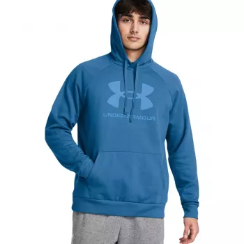Under Armour Rival Fleece Logo HD férfi pulóver Academy Blue 2XL