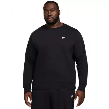 Nike Club BB férfi kerek nyakú melegítő felső fekete FN3886-010 L-es méret