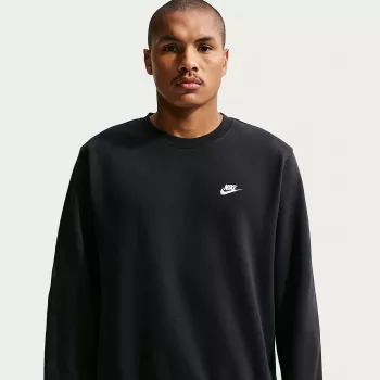 Nike Club Fleece férfi kapucnis pulóver fekete S