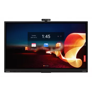 Lenovo ThinkVision T75 75 inch 4K UHD interaktív érintőképernyős kijelző LED háttérvilágítással - fekete