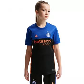 Nike Inter Milan 2025/2026 Stadion különkiadás gyerek labdarúgómez - fekete/kék (M méret)