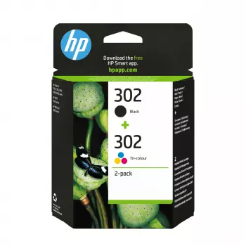 HP 302 2 darabos csomag fekete/háromszínű eredeti tintapatron