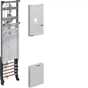 Hager univers Z komplett mérőóra-tábla ZH3EL27T, BKE-I, 1050mm, 1 mezős, 3 PLE, 63A, előre szerelt
