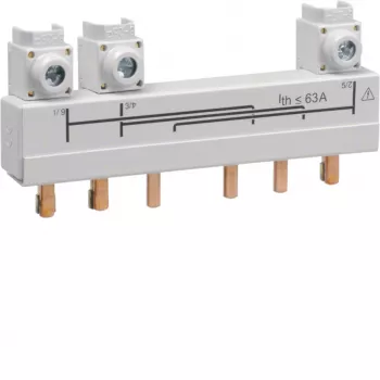 Hager HZC706 Connecting Busbar, 3-Pole, 20-40 A