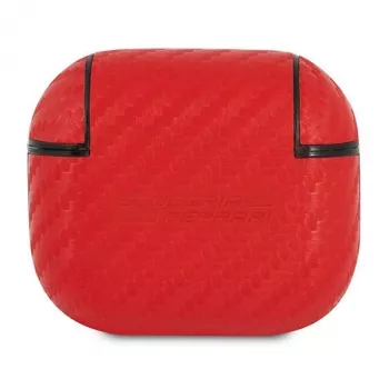 Ferrari FESA3CARE On Track AirPods 3 tok piros PU karbon