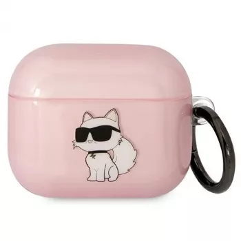Karl Lagerfeld KLA3HNCHTCP AirPods 3 Cover Pink Ikonik Choupette