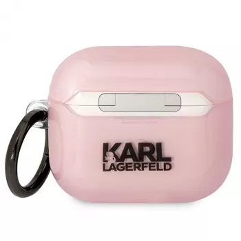 Karl Lagerfeld KLA3HNCHTCP AirPods 3 Cover Pink Ikonik Choupette