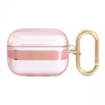 GUESS AirPods Pro Cover with Strap Pink Strap Collection