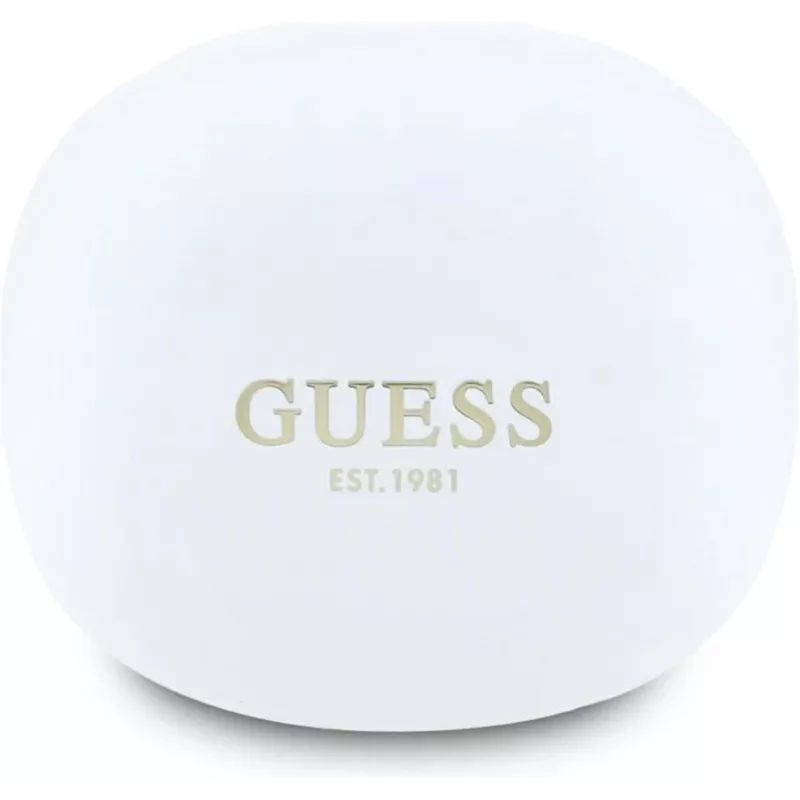 GUESS Flat Classic Logo Electroplated True Wireless fülhallgató, fehér