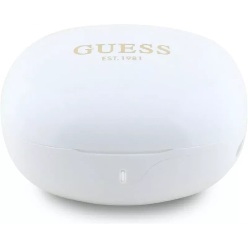 GUESS Flat Classic Logo Electroplated True Wireless fülhallgató, fehér