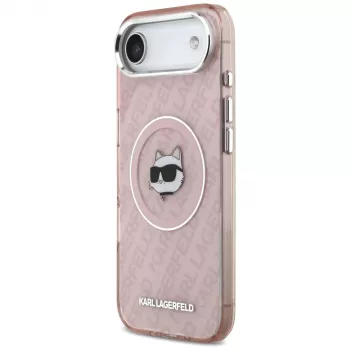 Karl Lagerfeld IML Choupette Head Logo MagSafe tok iPhone Air-hez rózsaszín
