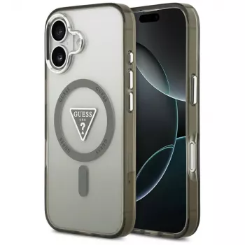GUESS IML Gradient Triangle Logo MagSafe tok iPhone 17-hez - khaki