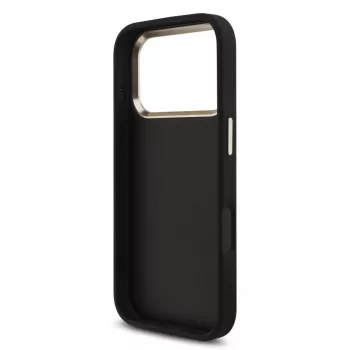 GUESS 4G Big Logo Classic keménytok iPhone 17 Pro / 18 Pro-hoz - fekete és arany
