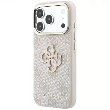 GUESS 4G & Big Resin Logo tok iPhone 17 Pro / 18 Pro-hoz - rózsaszín