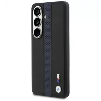BMW perforált csíkos logó MagSafe tok Samsung Galaxy S26-hoz - kék