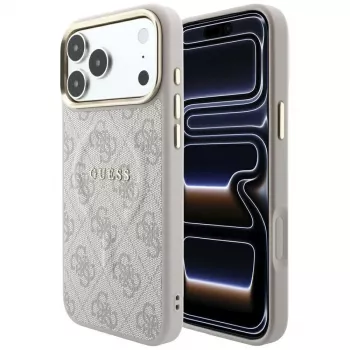 GUESS Embossed 4G Classic MagSafe tok iPhone 17 Pro Max / 18 Pro Max készülékhez - rózsaszín