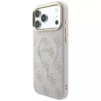 GUESS Embossed 4G Classic MagSafe tok iPhone 17 Pro Max / 18 Pro Max készülékhez - rózsaszín