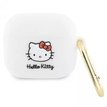 Hello Kitty HKA33DKHSH AirPods 3 tok fehér szilikon 3D Kitty fej