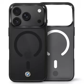 BMW Sign matt IML és fém logós MagSafe tok iPhone 18 Pro / 17 Pro készülékhez - fekete