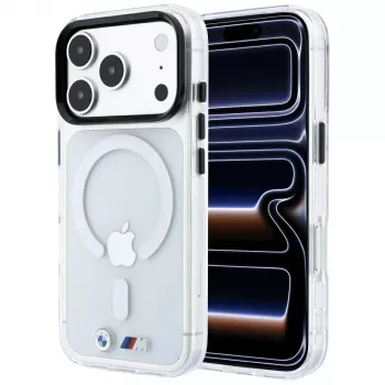 BMW M IML fényes fém logó és díszléc MagSafe tok iPhone 18 Pro / 17 Pro készülékhez - átlátszó