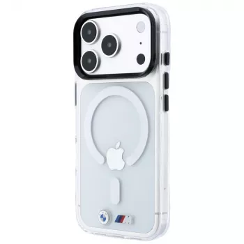 BMW M IML fényes fém logó és díszléc MagSafe tok iPhone 18 Pro / 17 Pro készülékhez - átlátszó
