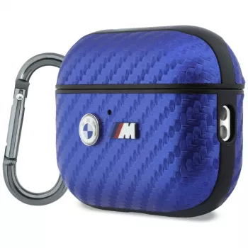 BMW M Carbon Metal Logo Case for AirPods Pro 3, Light Blue