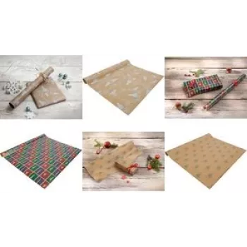 SIGEL GP120 csomagolópapír-tekercs – jegesmedve dizájn, 5 m x 70 cm, többszínű, 80 g/m²